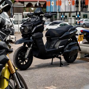 Police Patrol Electric Scooter with warning light & storage cases