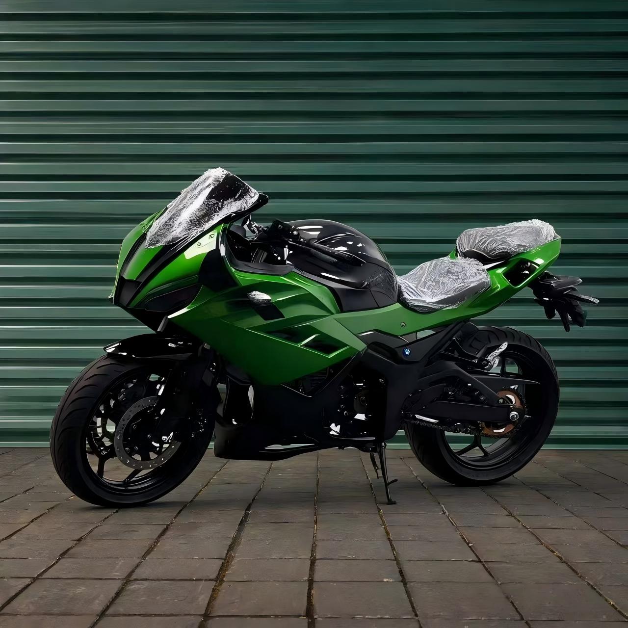 Fluorescent Green Sport Electric Motorcycle